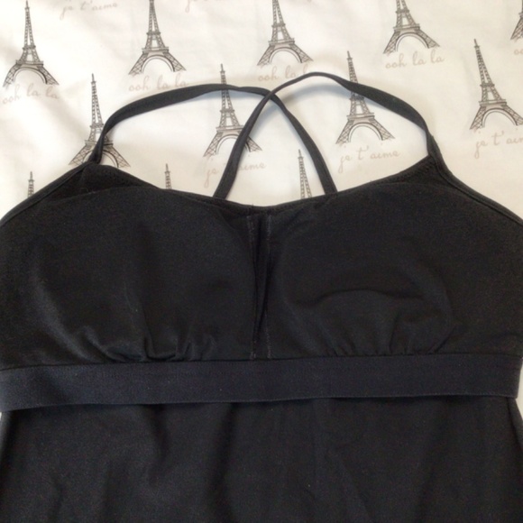 Lululemon Atma Tank Top Shelf Bra Size 8 Black - Picture 10 of 12